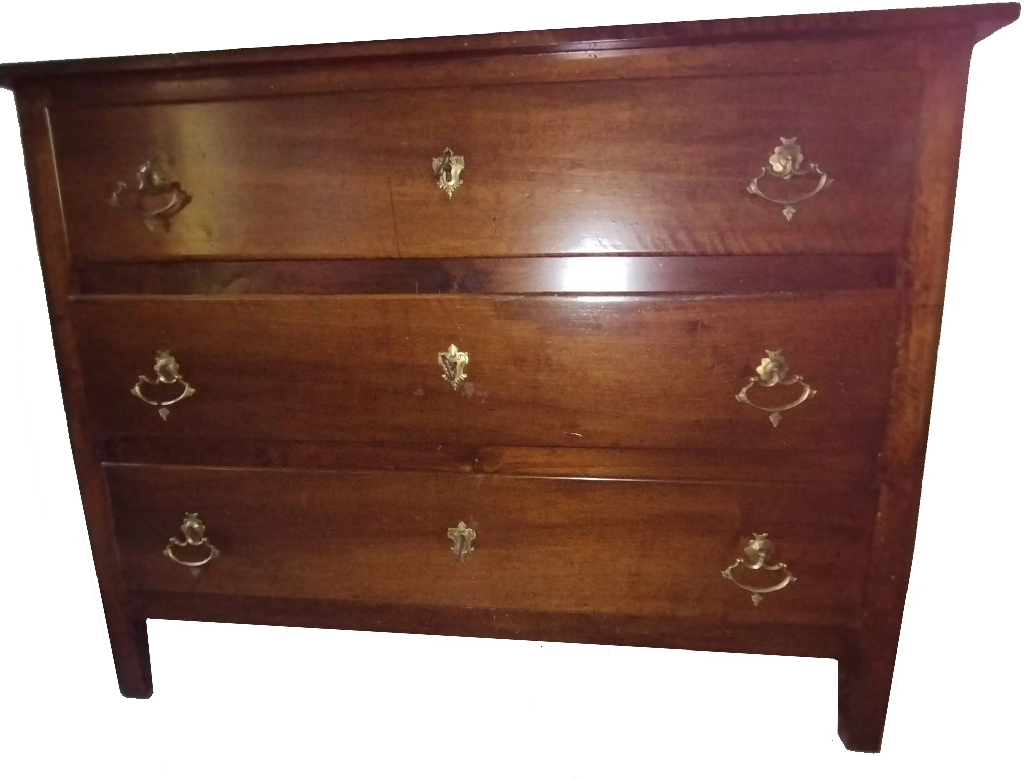 Antico comò cassettone canterano del 1700 legno di noce