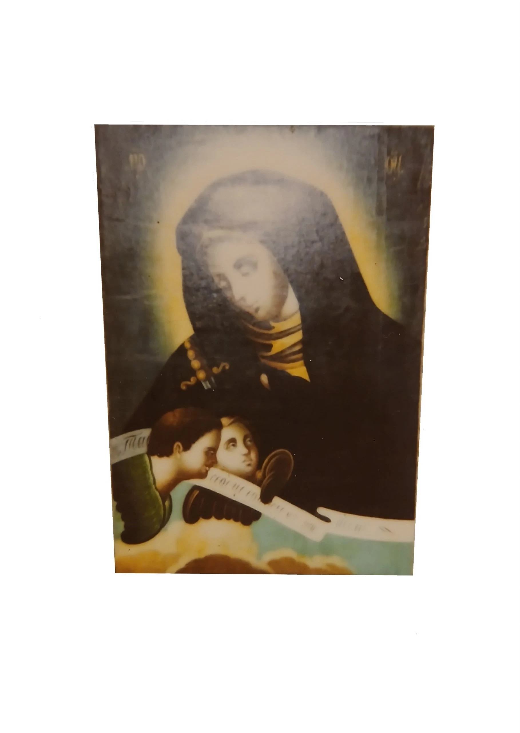 Icona russa antica quadro religioso