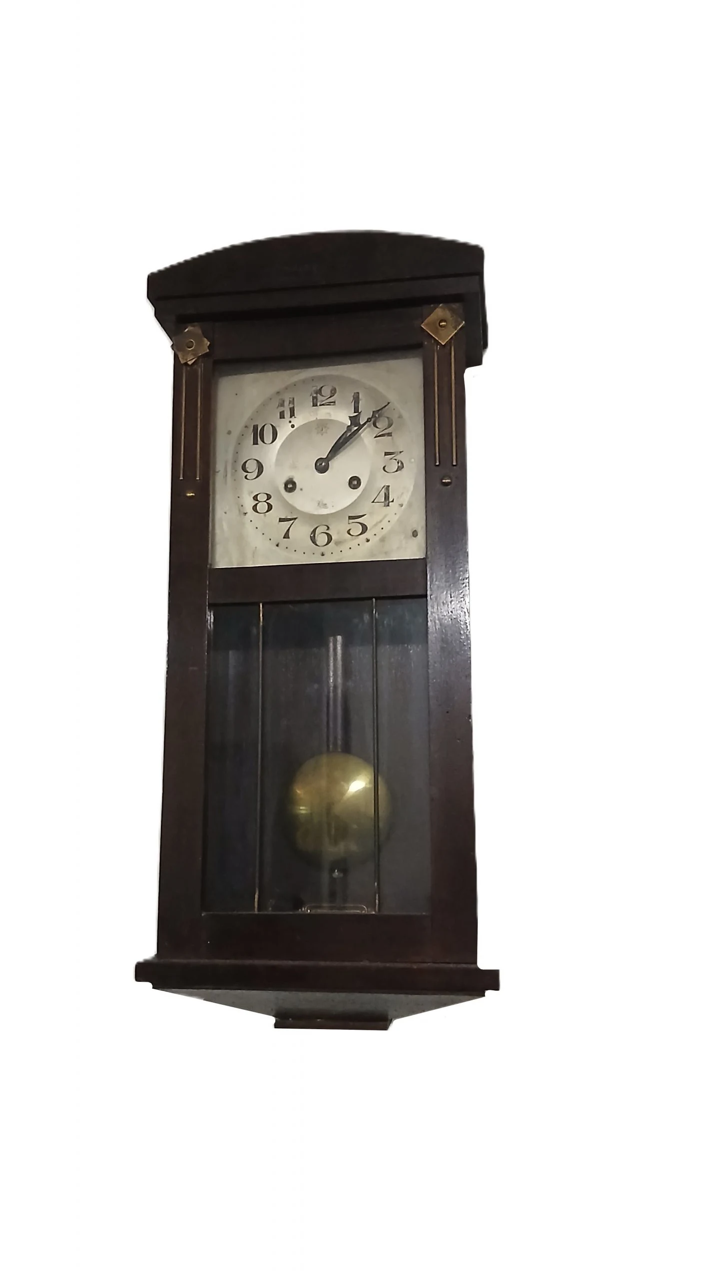Orologio vintage a pendolo da parete, carica manuale