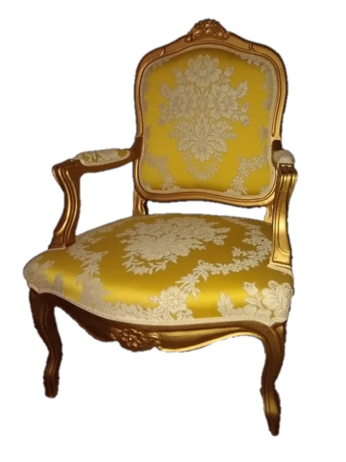 Living-room armchair, French Louis XV style reproduction