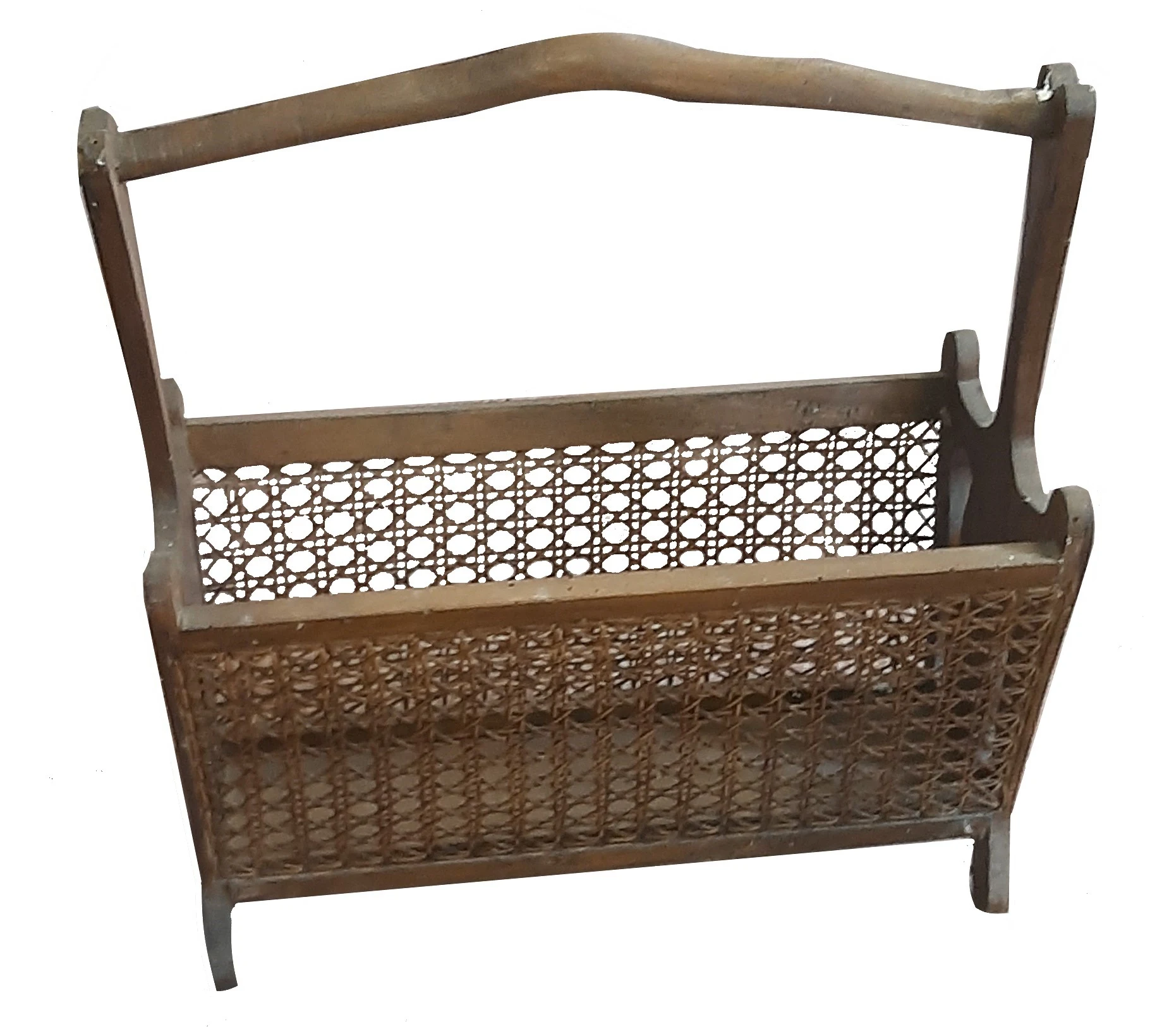 Portariviste in stile vintage anni 70 in legno ideale zona living