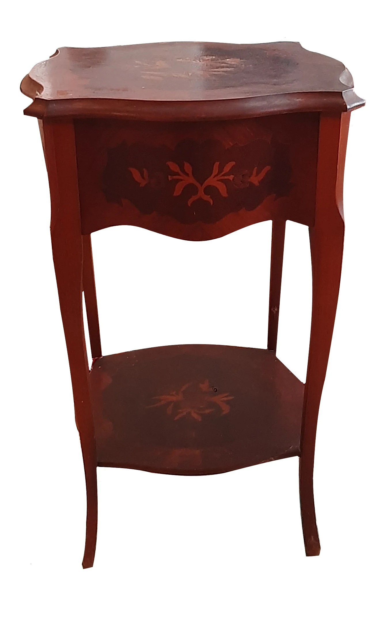 Tavolinetto vintage con fiori